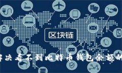 如何解决看不到比特币钱包余额的问题？