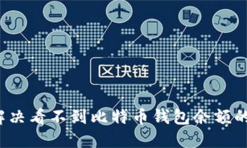 如何解决看不到比特币钱包余额的问题？
