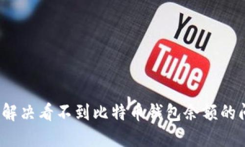 如何解决看不到比特币钱包余额的问题？